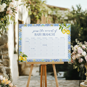 Poster Calendário de Data de Vencimento da Costa Amalfi L