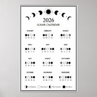 Calendário de Fase Lunar de 2026 Ciclos Lunares Mi
