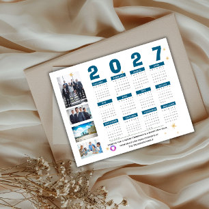 Poster Calendário de Fotos Corporativas 2027 Empresa Negó