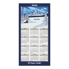 Póster Calendário de Inverno Mágico de 2026