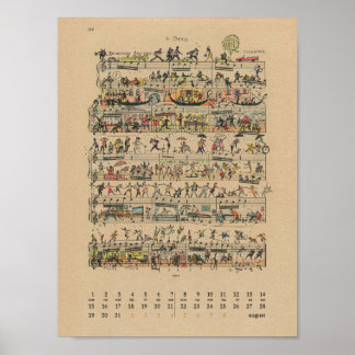 Poster Calendário de Notas Felizes de Agosto de 2022 Post