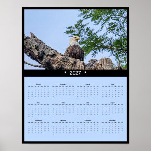 Poster Calendário de Parede Águia Americana 2027 - Espíri