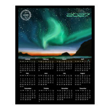 Calendário de Parede com Logotipo 2027 - Aurora Bo