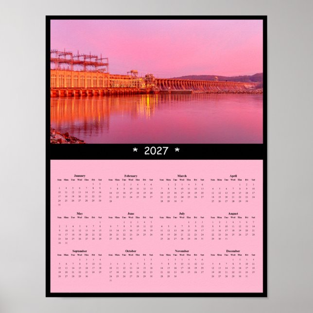 Poster Calendário de Parede Conowingo 2027 - Nascer do So (Frente)