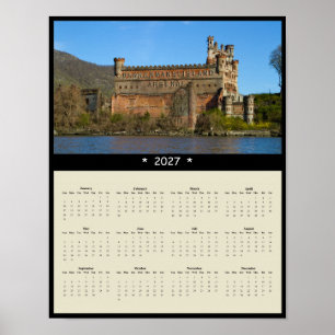 Poster Calendário de Parede do Castelo Bannerman 2027 - R