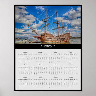 Poster Calendário de Parede Pirata 2025