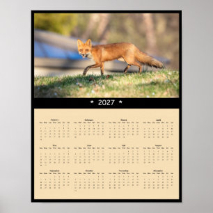 Poster Calendário de Parede Raposa Vermelha 2027 - Andari