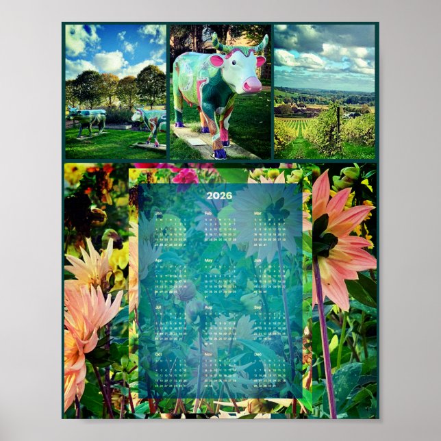 Poster Calendário de Parede Vinícola 2026 (Frente)
