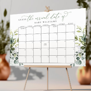 Poster Calendário de Previsão da Data de Nascimento Eucal