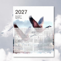Calendário de Vida Selvagem de Gansos Canadenses 2