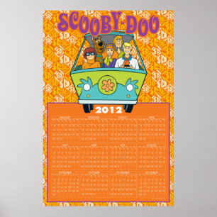 Poster Calendário do Scooby-Doo A Máquina do Mistério 201