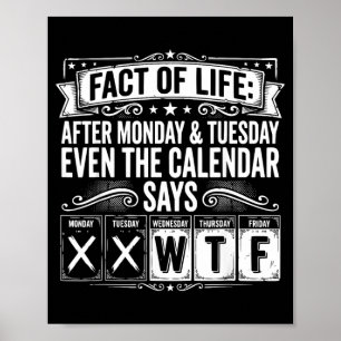 Poster Calendário Fact Of Life Diz Qual É O Horário De Tr