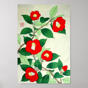 Poster Calendário Floral de Flores do Japão de Kawarazaki