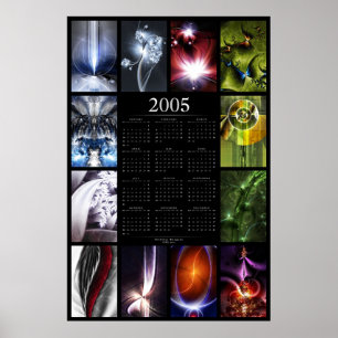 Poster Calendário Fractal de 2005