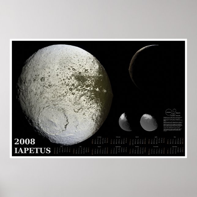 Póster Calendário Iapetus 2008 (Frente)