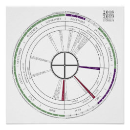 Póster Calendário Litúrgico Quadrado 2018-2019 NOVO!