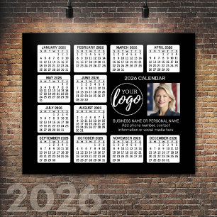 Poster Calendário - logotipo, negócios de fotos