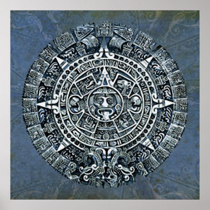 Póster Calendário Maia / Calendário Maia