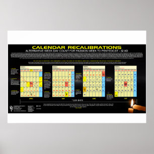 Poster Calendário - Páscoa 32 DC