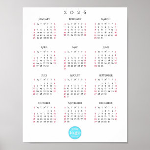Poster Calendário Personalizado de Negócios da Empresa 20