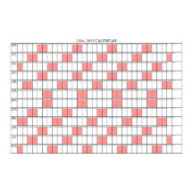 Calendário Planejador de Parede Ano Letivo 2026 -