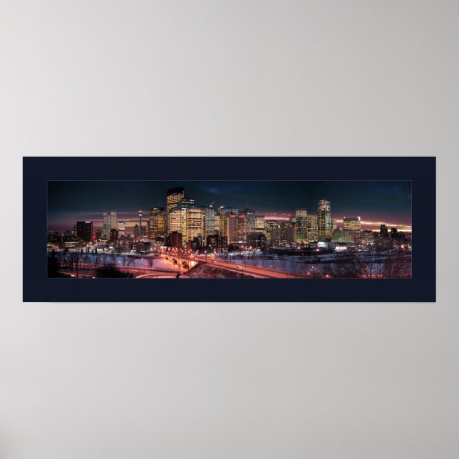 Poster Calgary - Rio Congelado (Dupla Borda) (Frente)