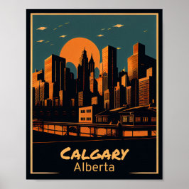 Poster Calgary Vintage Art
