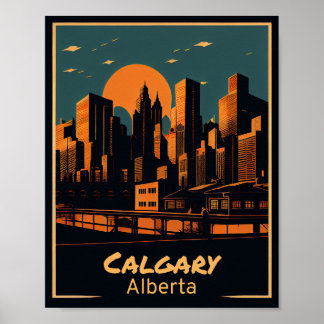 Poster Calgary Vintage Art