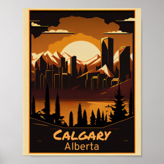 Poster Calgary Vintage Art