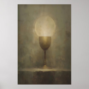 Poster Cálice de Comunhão de Luz, Arte Cristã de Parede