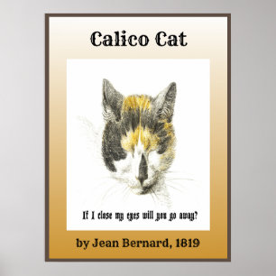 Poster Calico Cat 1819