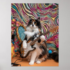 Poster Calico Cat Rocker