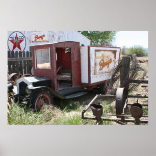 Poster Califórnia abandonou o caminhão de Barq