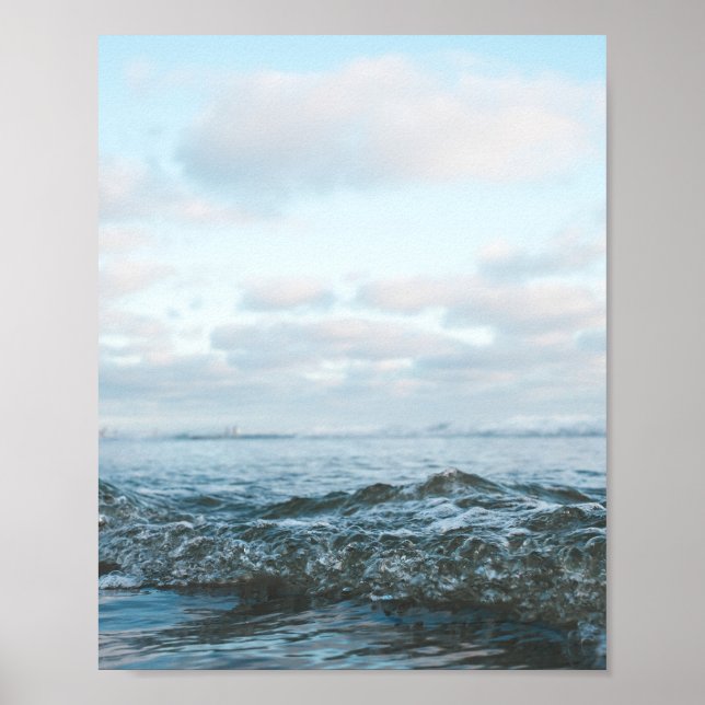 Poster California Beach Sunset Photo (Frente)