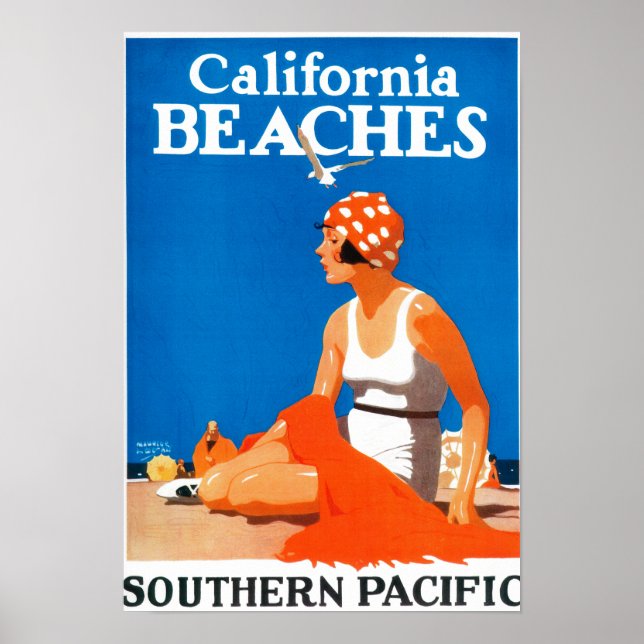 Póster California Beaches Promocional (Frente)