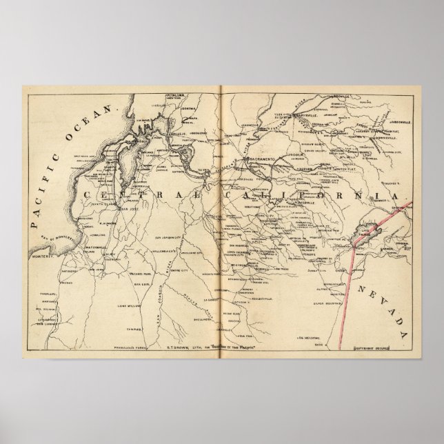 Poster Califórnia Central (Frente)