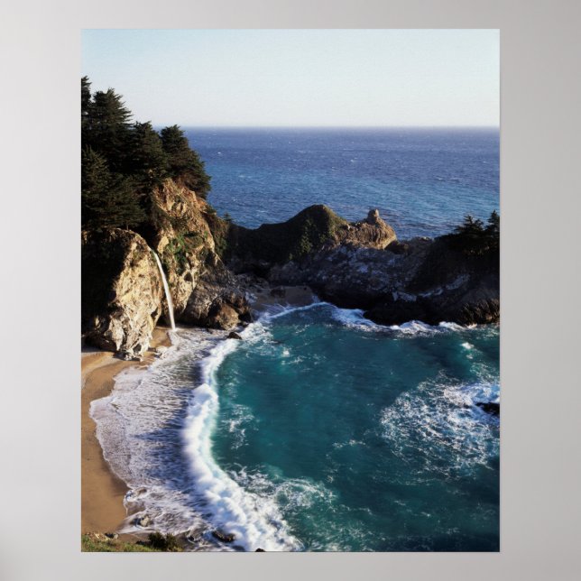 Póster Califórnia, Costa Big Sur, Costa Central 2 (Frente)