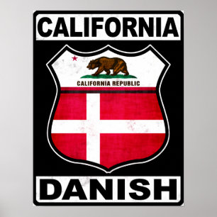 Poster California Danish American