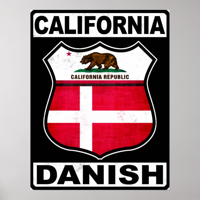 Poster California Danish American (Frente)