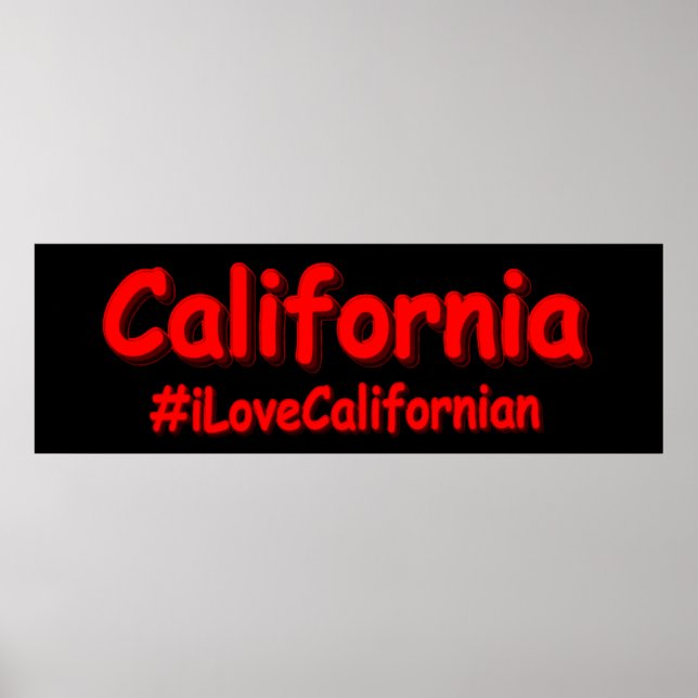 Poster "Califórnia" Design. Comprar Agora (Frente)