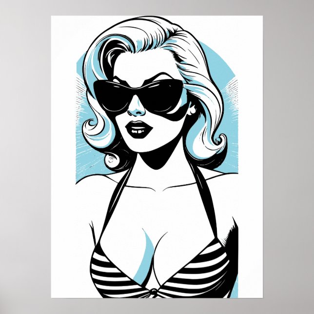 Poster California Girl (Frente)