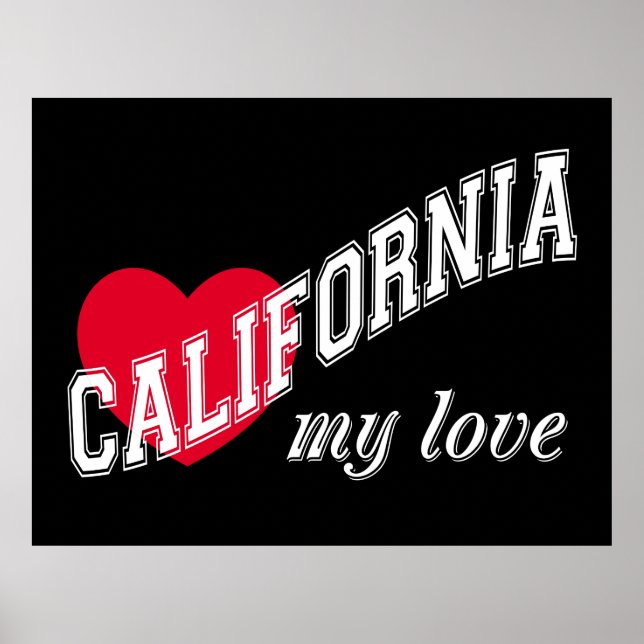 Poster Califórnia, meu amor (Frente)