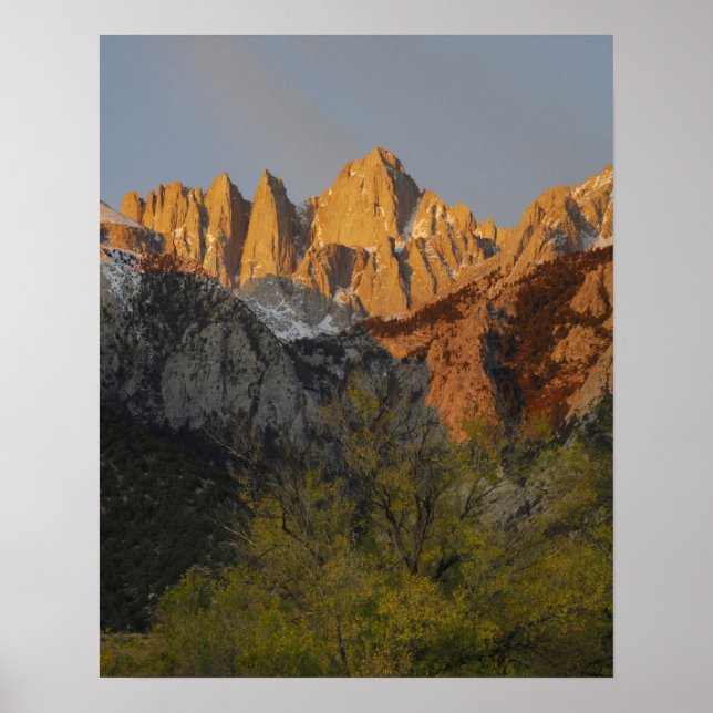 Póster Califórnia, Monte Whitney, Floresta Nacional Inyo  (Frente)