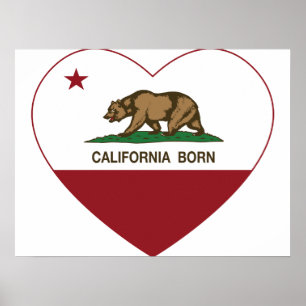 Póster California Nascer Heart