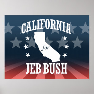 PÓSTER CALIFÓRNIA PARA JEB BUSH