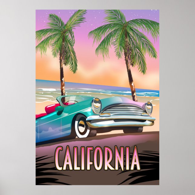 Poster California Paradise Sunset (Frente)