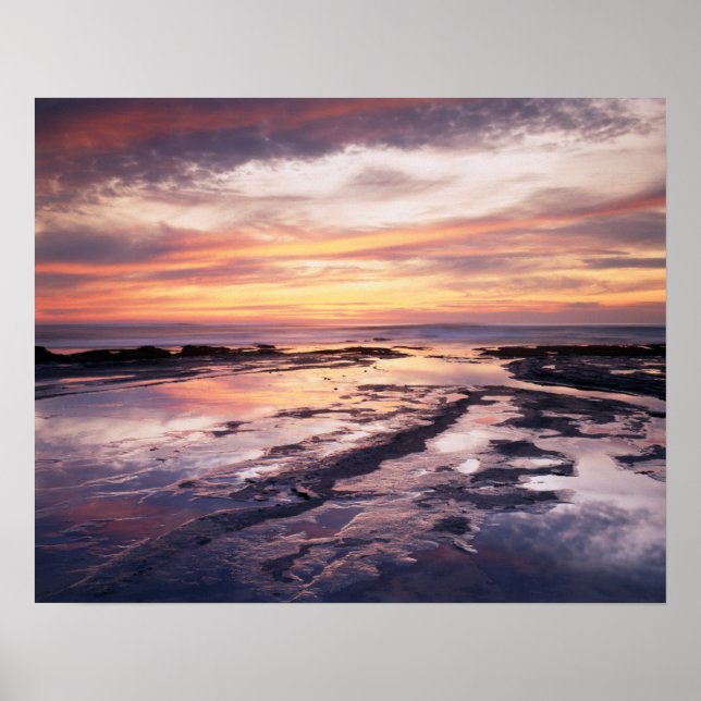Póster Califórnia, San Diego, Sunset Cliffs, Sunset 1 (Frente)