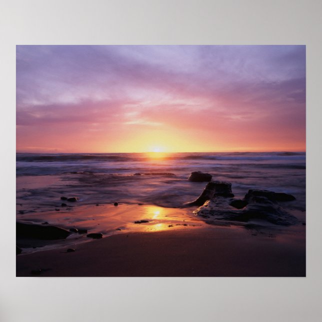 Póster Califórnia, San Diego, Sunset Cliffs, Sunset 4 (Frente)