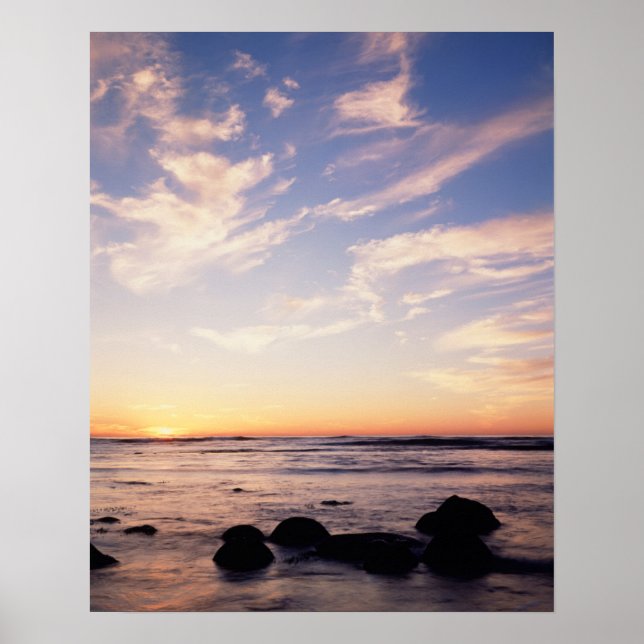 Poster Califórnia, San Diego, Sunset Cliffs, Sunset 7 (Frente)