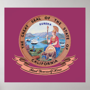Póster California Seal